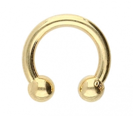 Hufeisen Piercing Gold 1,6 mm