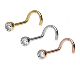 Nasenpiercing Gold 2,4 mm